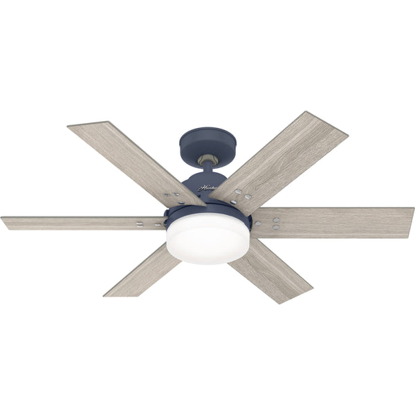 Hunter Pacer Ceiling Fan with LED Light - Indigo Blue - 44 in